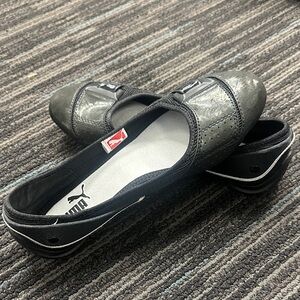 Brand new Puma Women's Gray and Black Loafers - flats